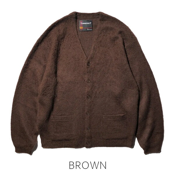 楽天市場】【TOWNCRAFT（タウンクラフト）】SHAGGY SOLID CARDIGAN