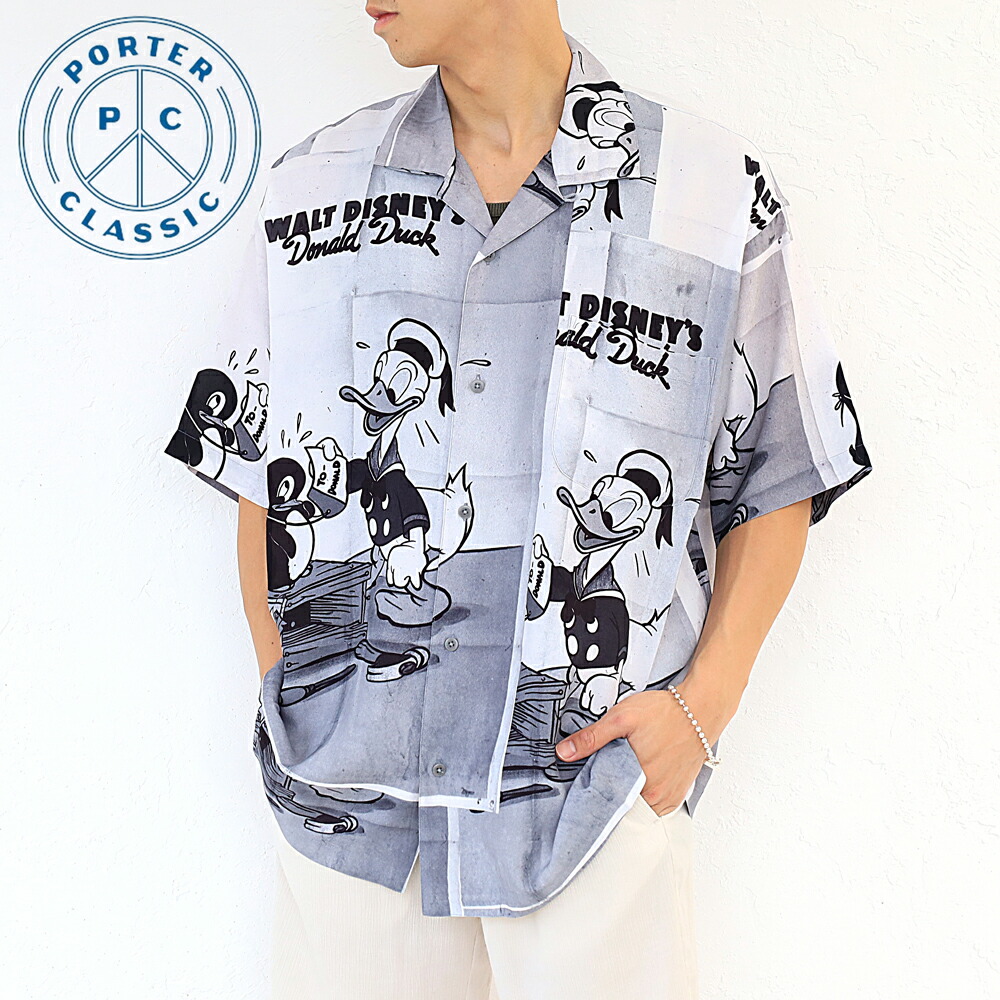 楽天市場】PORTER CLASSIC ALOHA COLLECTION ALOHA SHIRT DISNEY