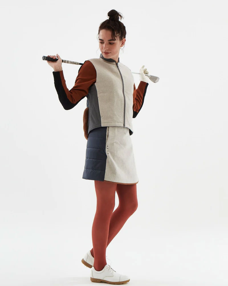 PGG】中綿キルトフルジップベスト (LADIES) サイズ0 PGG】中綿キルト