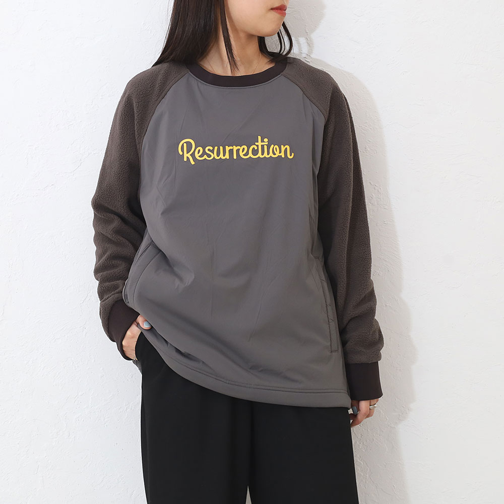 楽天市場】レザレクション RESURRECTION ウィンドブロックボアクルー