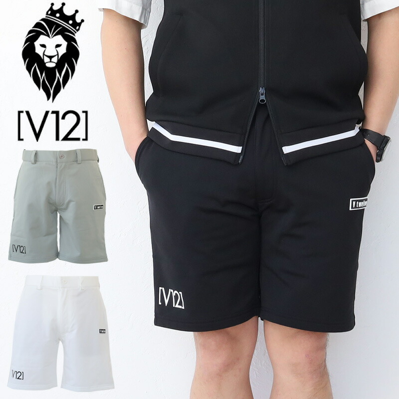 楽天市場】V12 ヴィトゥエルブ BACK LIB SWEAT SHORTS ゴルフ メンズ