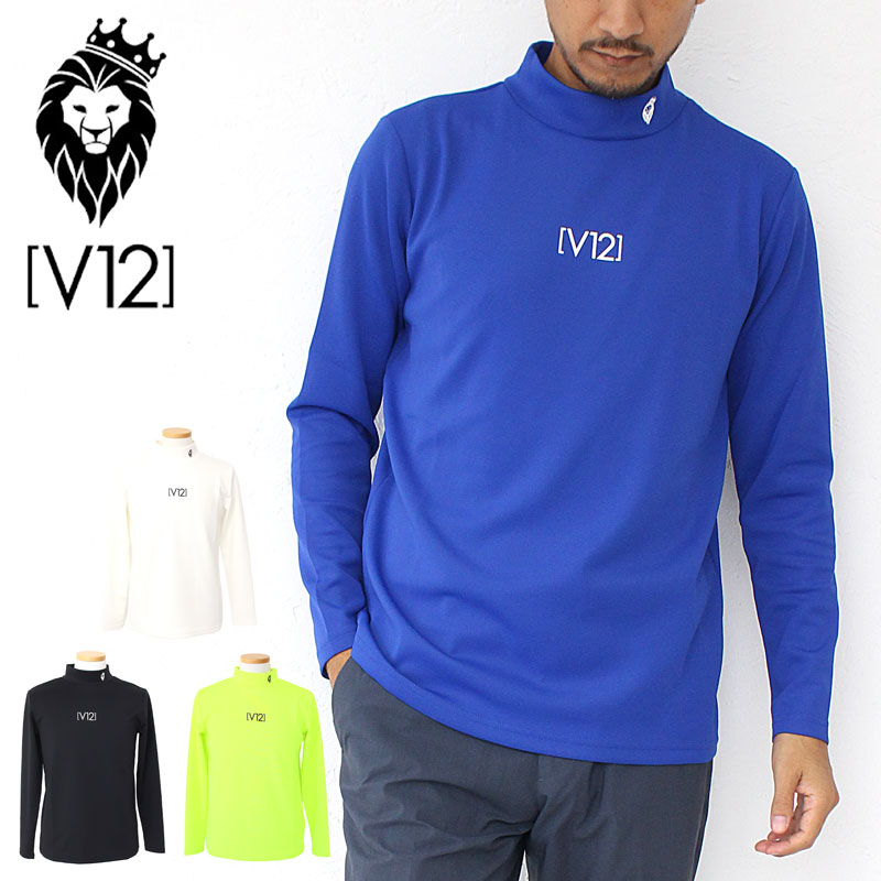 楽天市場】V12 ヴィトゥエルブ ゴルフ CENTER LOGO MOCK メンズ モック