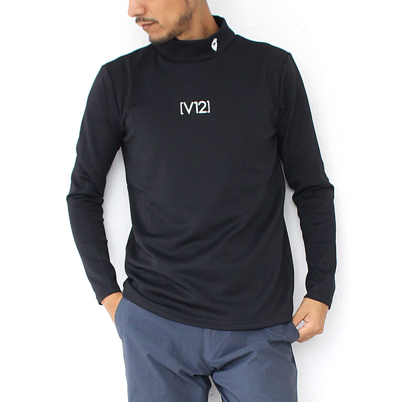 楽天市場】V12 ヴィトゥエルブ ゴルフ CENTER LOGO MOCK メンズ モック