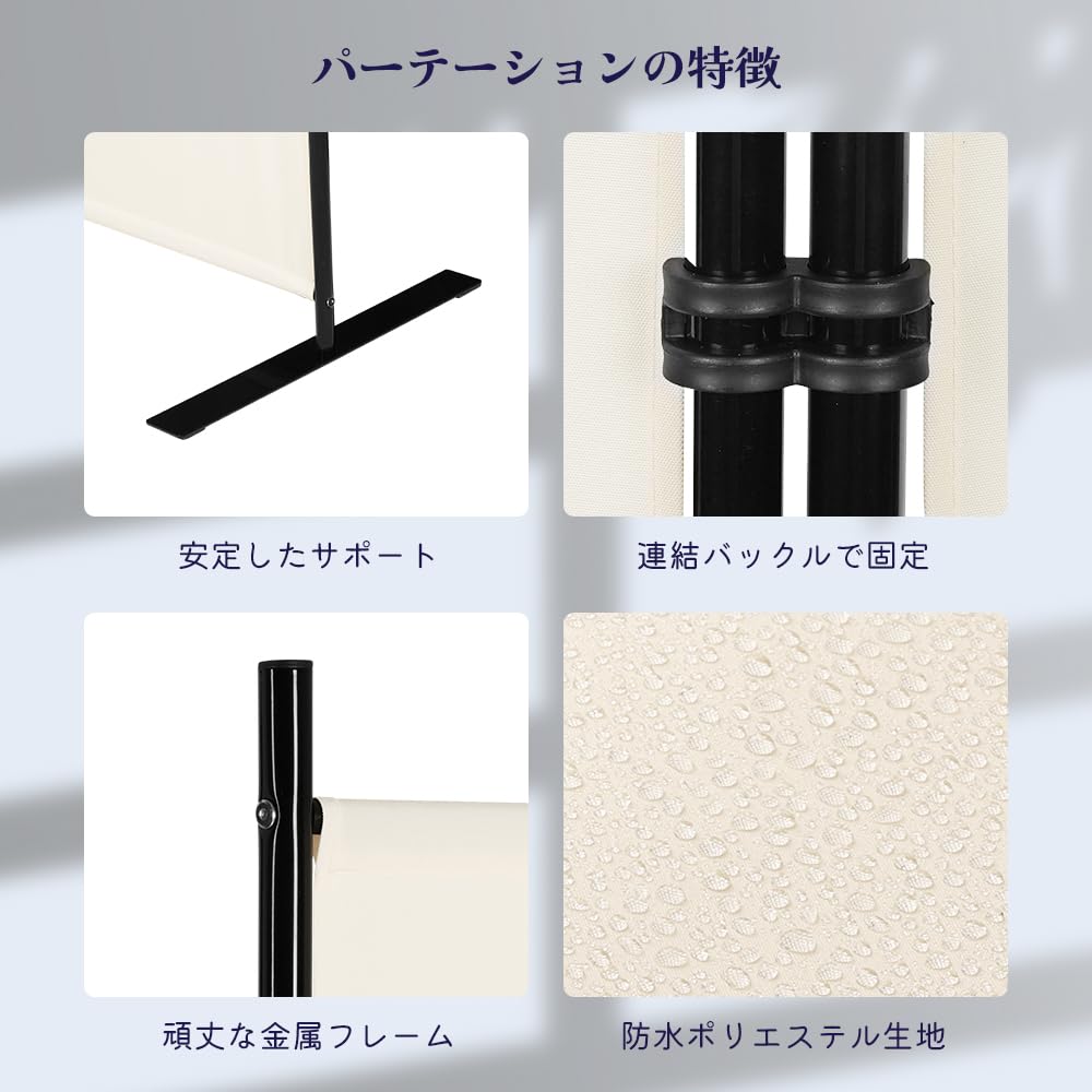 楽天市場】【送料無料】KELIXU パーテーション 間仕切り 6連 自立式