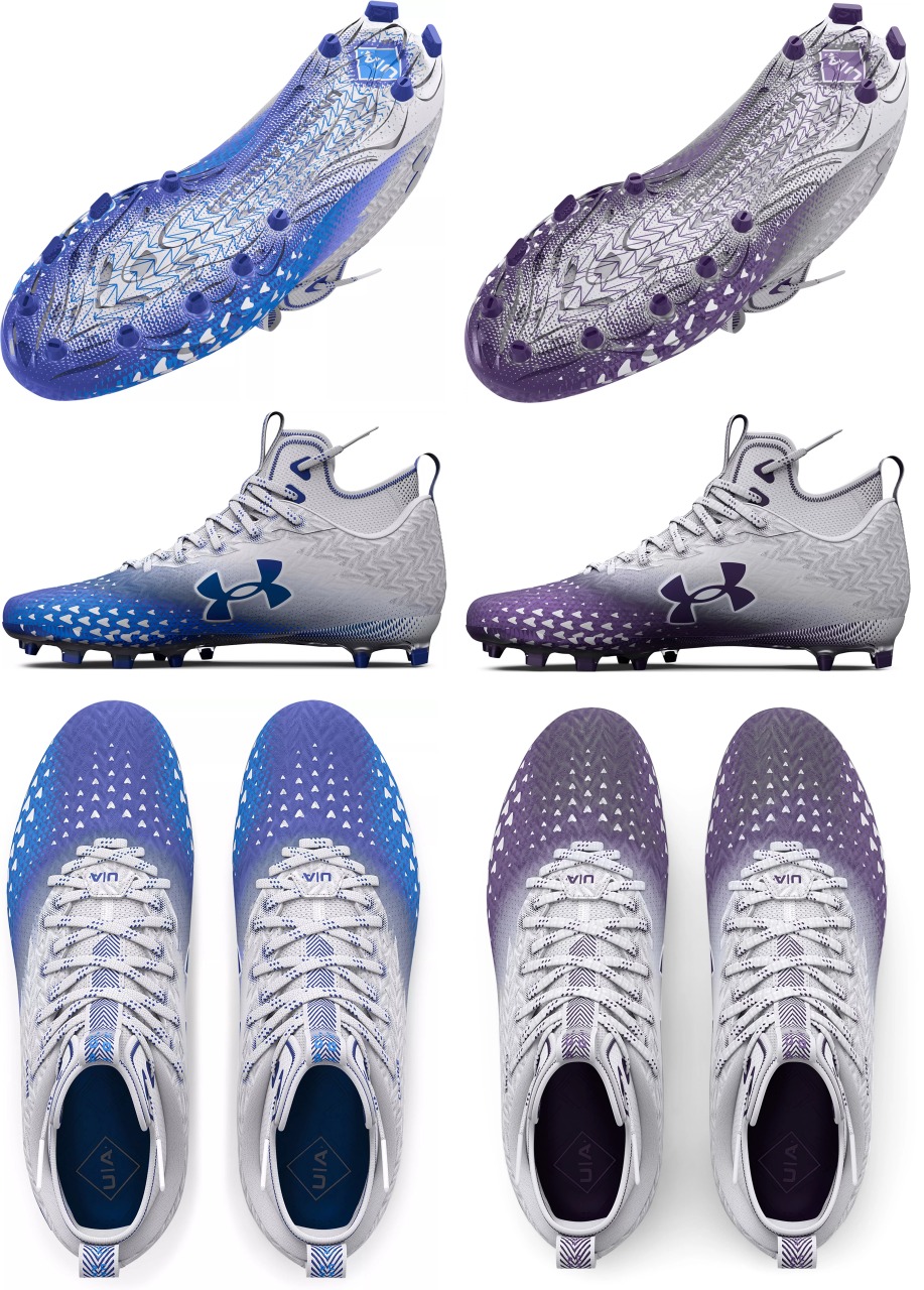 アンダーアーマー 30 スポットライト アメフト スパイク シューズ 白