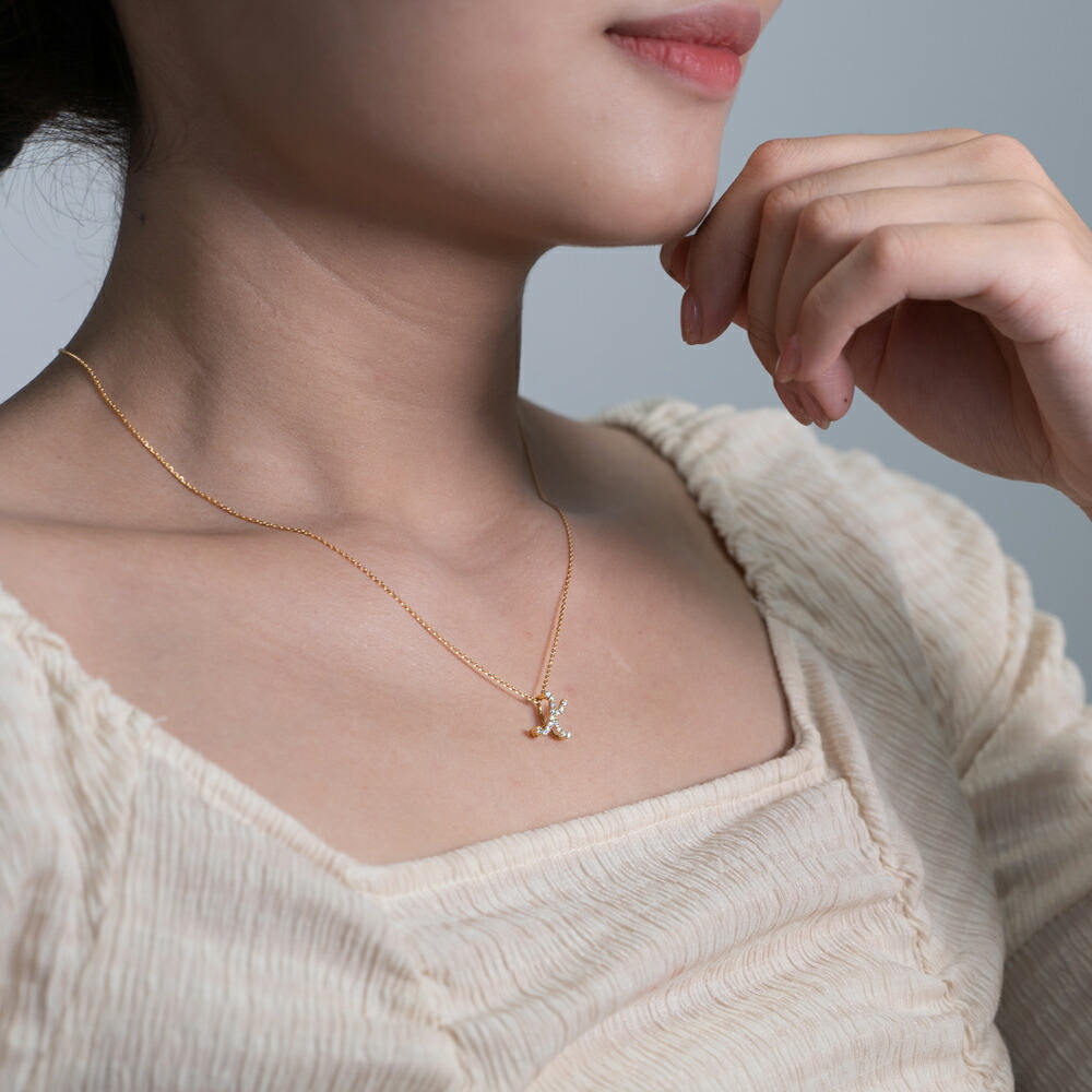 楽天市場】【新品N/新品】 イニシャル 18金 ダイヤモンド