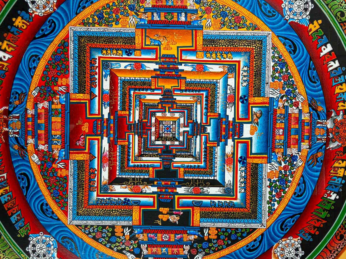 楽天市場】曼荼羅 マンダラ タンカ 掛軸 肉筆画 チベット密教 仏教美術