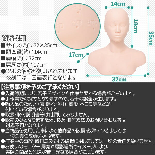 楽天市場】マネキン 練習 マネキンヘッド 頭 練習用 ヘッド マッサージ