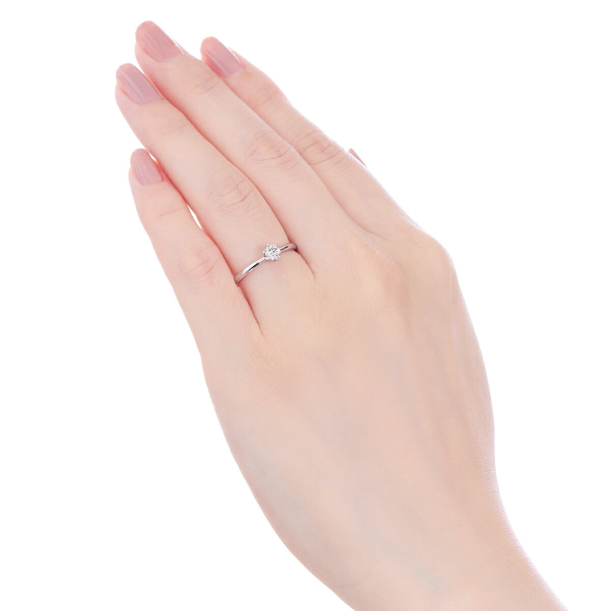 楽天市場】プラチナ鑑定書付ダイヤモンドリング（0.18カラット