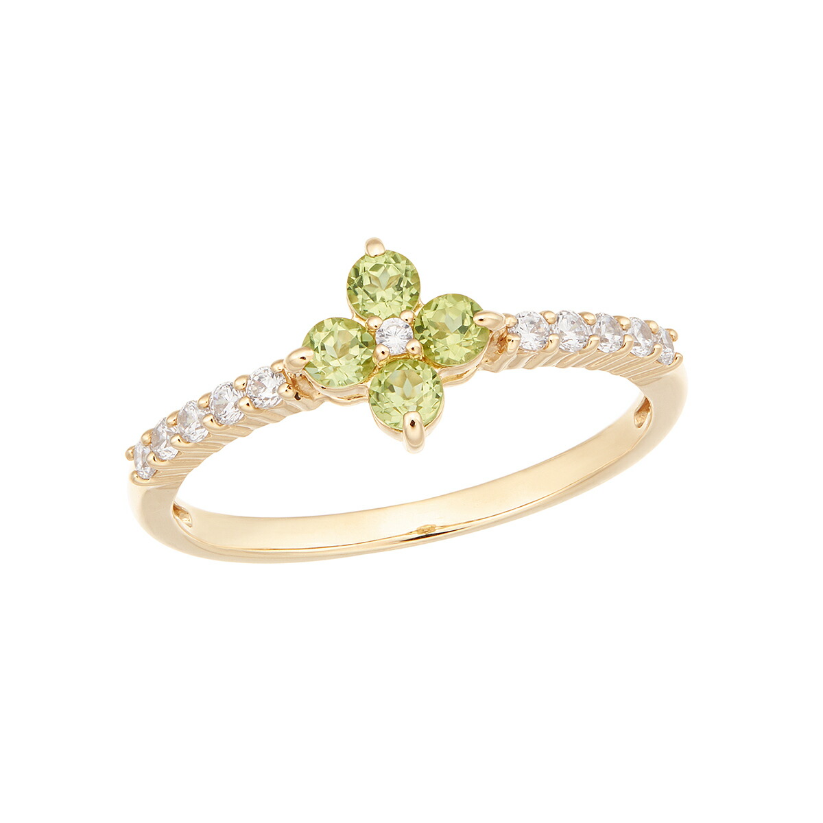 楽天市場】K10イエローゴールドペリドットリング : ジュエリーツツミ