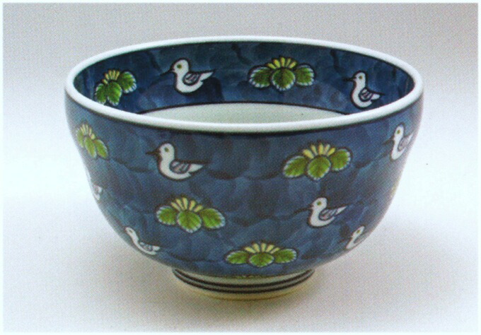 楽天市場】【有田焼】【源右衛門窯】 染錦水鳥図小丼【源右衛門】【古