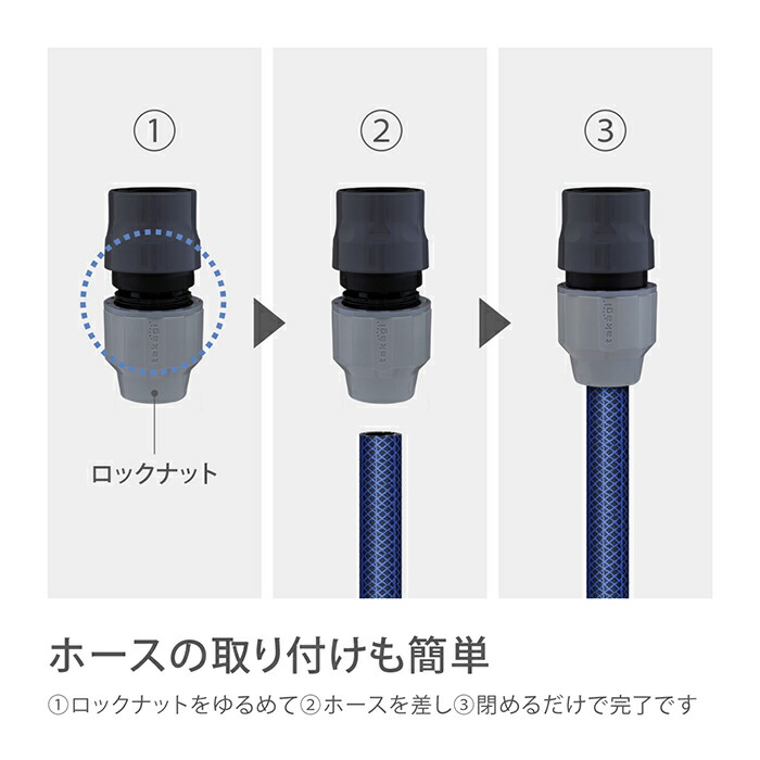 楽天市場】ホースジョイント ラクロックパチットジョイント G1039GY