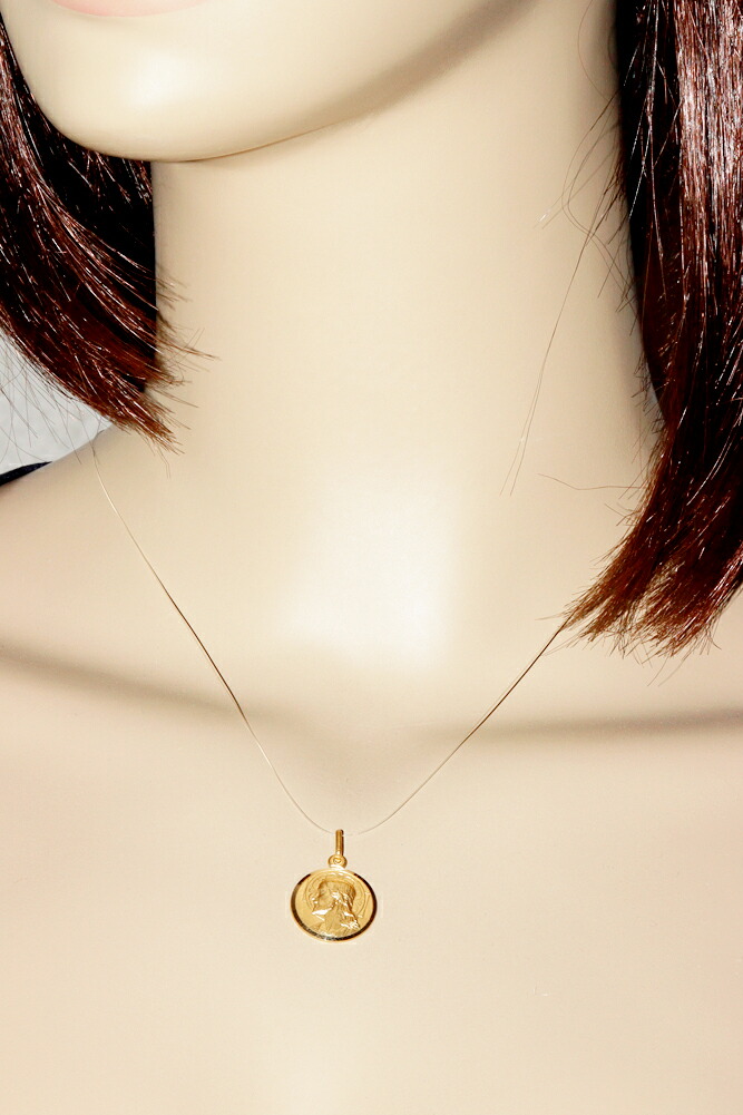 楽天市場】ウノアエレ ペンダントトップ K18YG キリスト コイン風