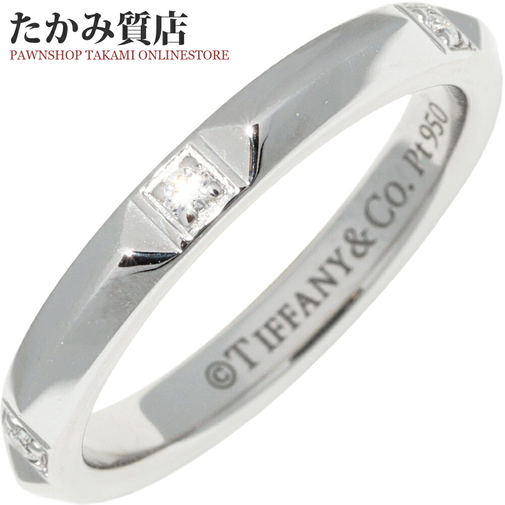 楽天市場】ティファニー 指輪 Pt950 ダイヤ5P(0.05ct) トゥルーバンド