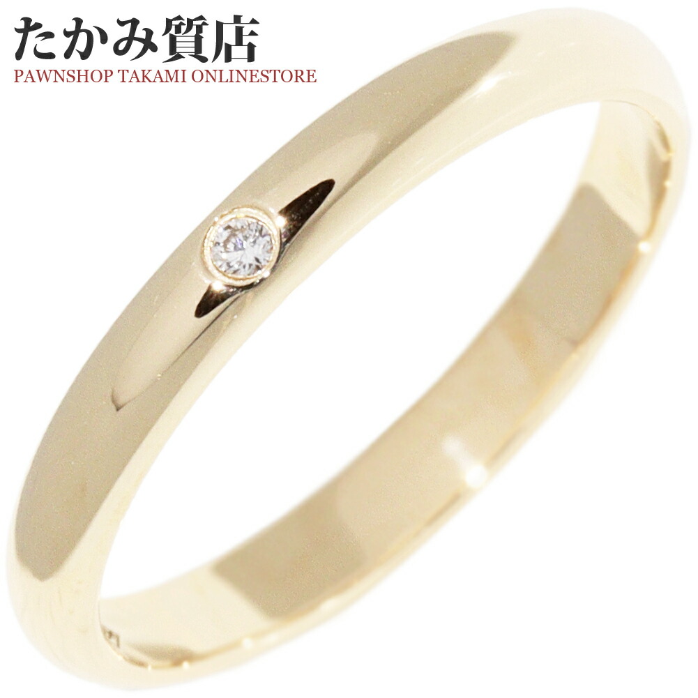 楽天市場】カルティエ 指輪 K18YG ダイヤ1P(0.01ct) クラシック