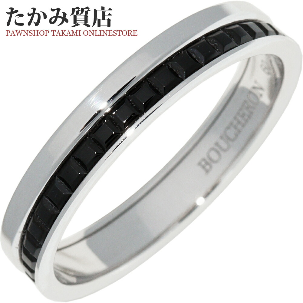 楽天市場】ブシュロン 指輪 K18WG ブラックPVD キャトル ブラック
