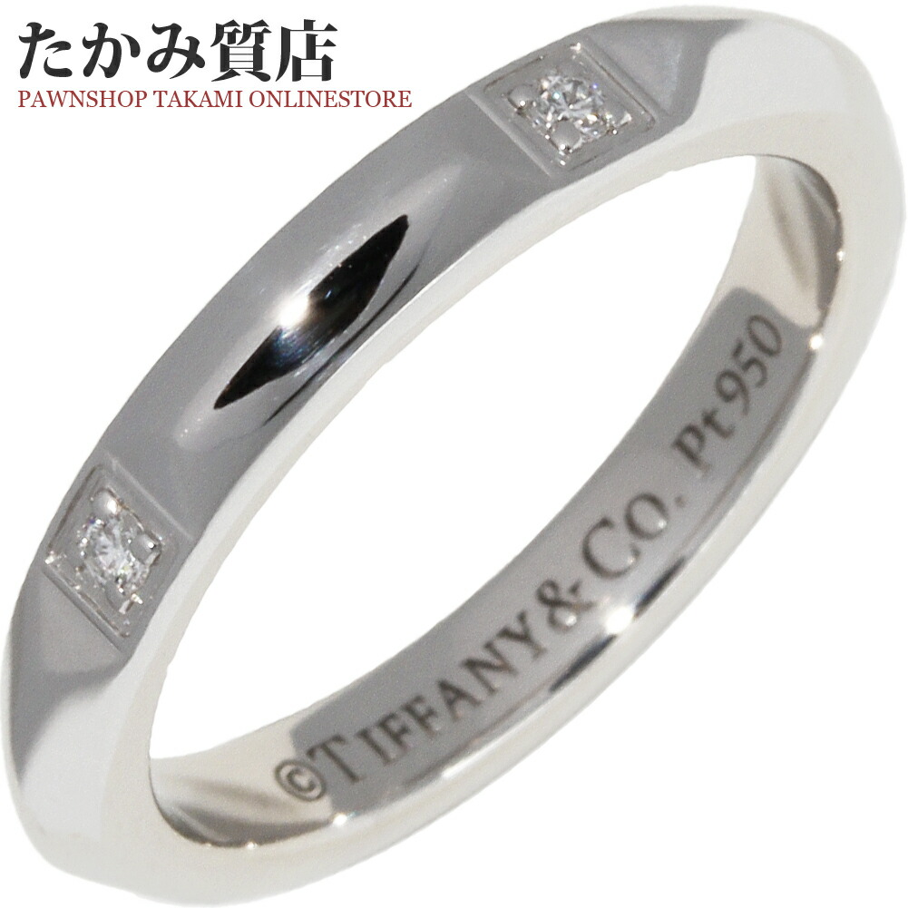 楽天市場】ティファニー 指輪 Pt950 ダイヤ5P(0.06ct) トゥルーバンド