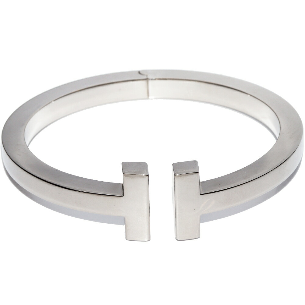 楽天市場】ティファニー ブレスレット バングル K18WG Tスクエア