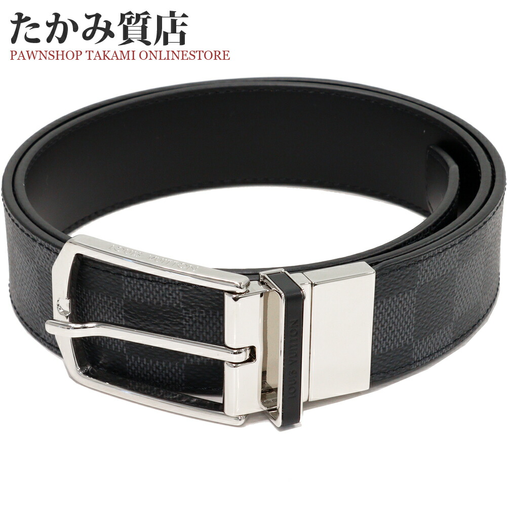 ルイヴィトン ダミエ サンチュール スレンダー ベルト 90/36 メンズ