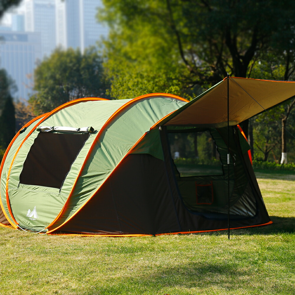 楽天市場】☆送料無料☆キャンプテント テント ワンタッチ 大型