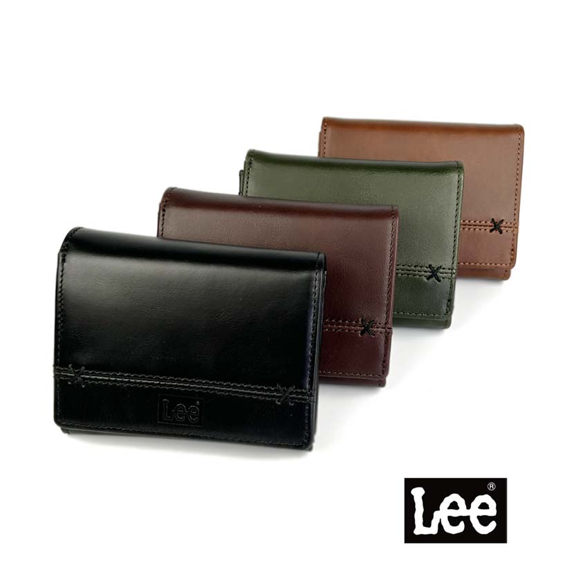 楽天市場】【全4色】 Lee リー クロスステッチデザイン 二つ折り 財布