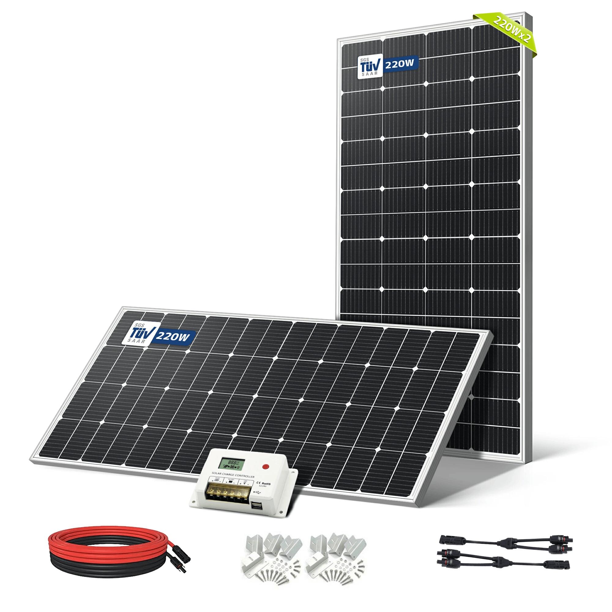 楽天市場】LVYUAN (リョクエン) 220W ソーラーパネル【TUV規格品 25