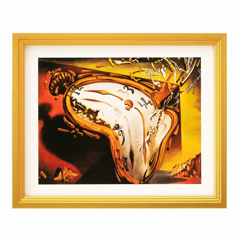 楽天市場】フレーム付き アートポスター33 記憶の固執 柔らかい時計