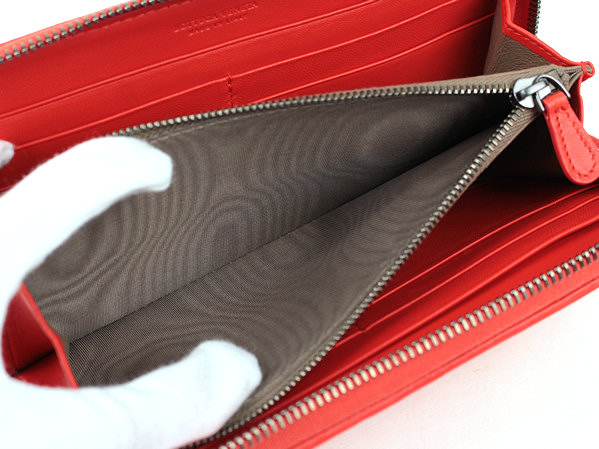 楽天市場】【超美品】ボッテガヴェネタ ラウンドファスナー 長財布 赤