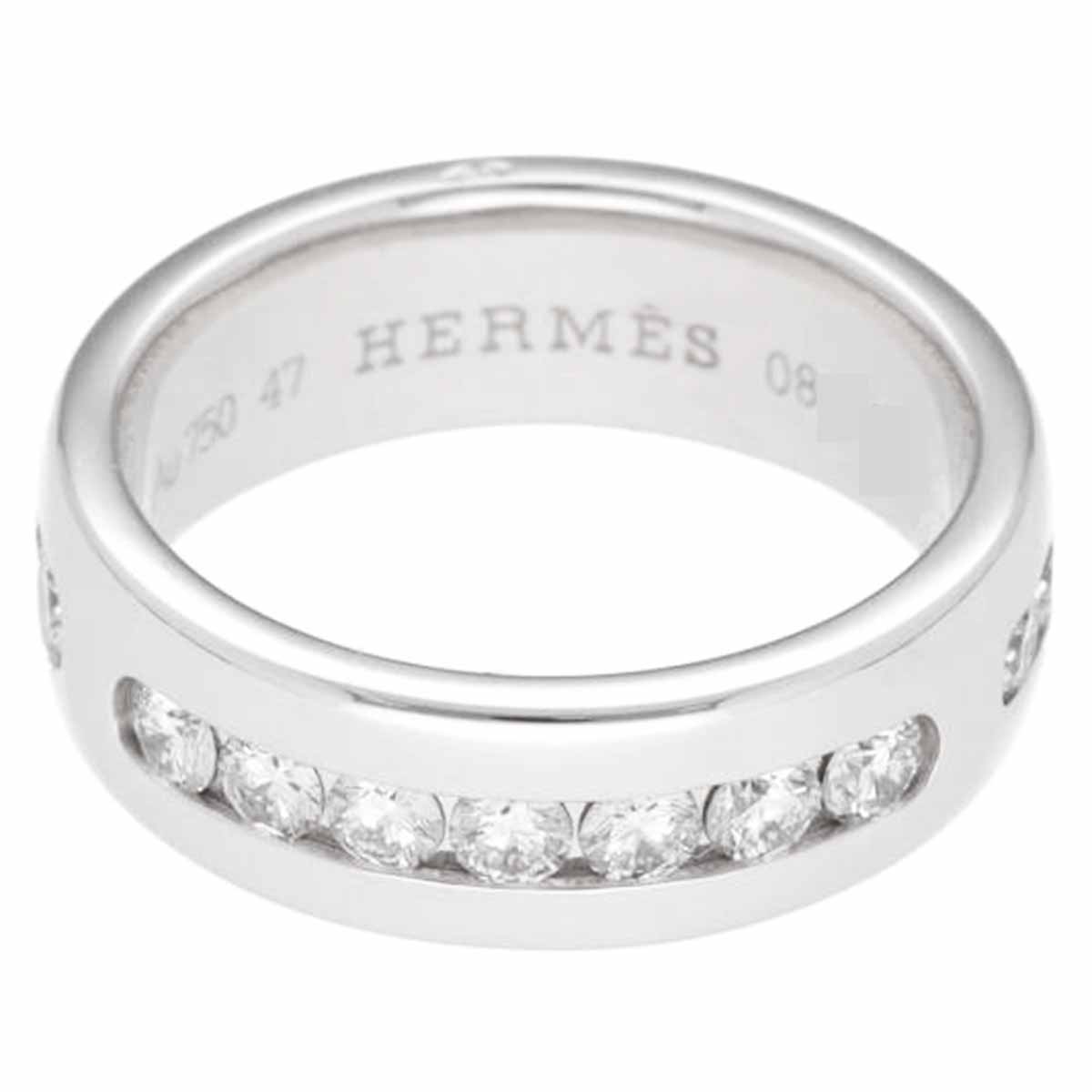 楽天市場】HERMES エルメス アンプラント ダイヤモンド リング 750 K18