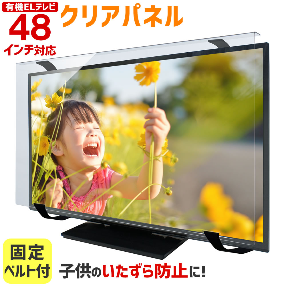 楽天市場】有機ELテレビ保護パネル 48インチ 48型 クリアパネル 固定