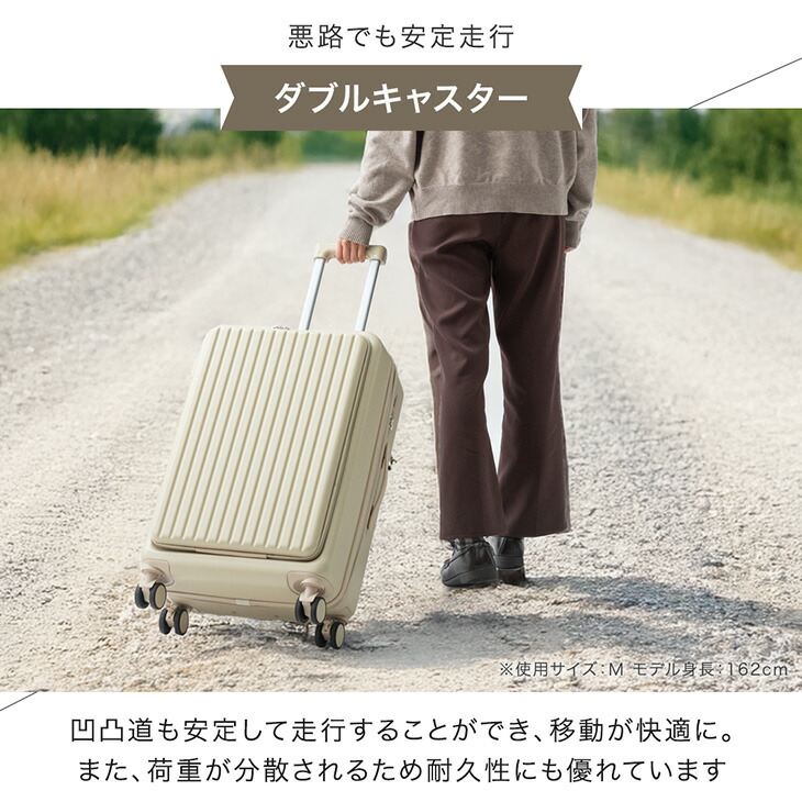 楽天市場】多機能 フロントオープン キャリーケース [ Sサイズ 機内