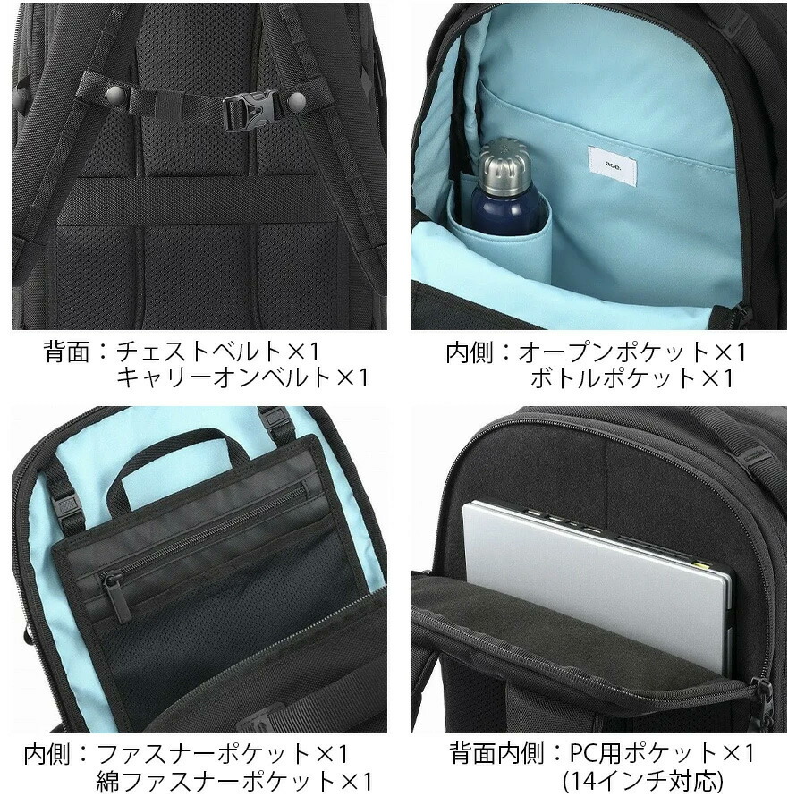 楽天市場】ace.GENE ラグレンティスヘザー リュック 19-24L ビジネス