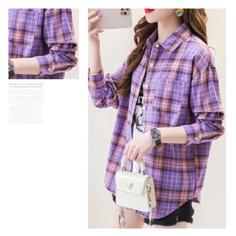 楽天市場】きれいめ おしゃれ ♪ カジュアル チェックシャツ 長袖