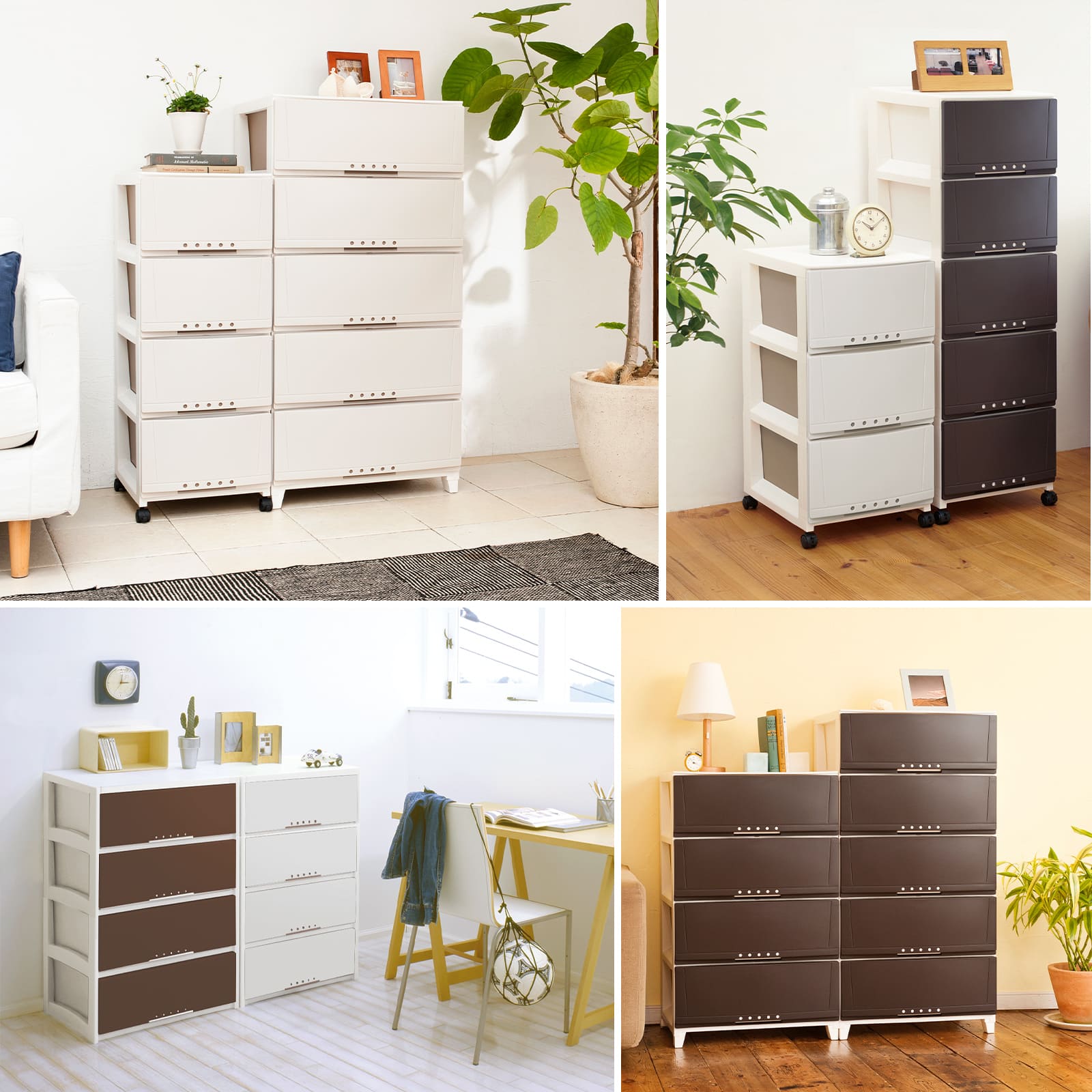 楽天市場】プロフィックス ルームケース L-6004 ブラウン洗面所 収納