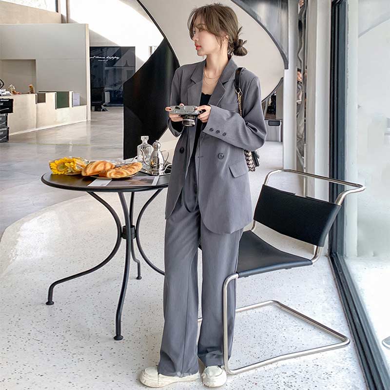 楽天市場】パンツスーツ レディース セレモニースーツ グレー ママ