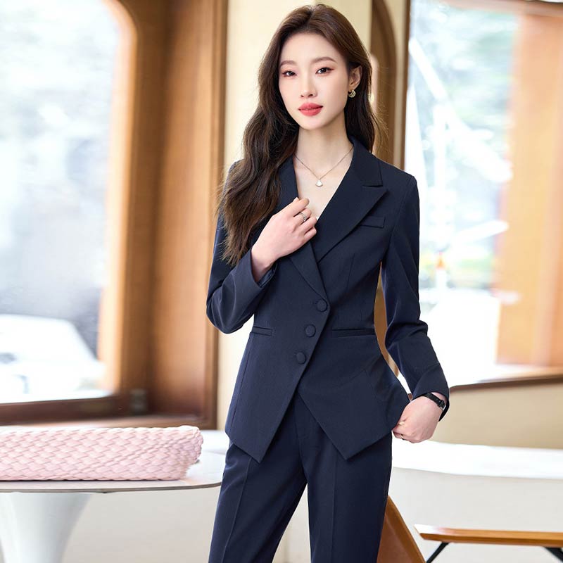 楽天市場】パンツスーツ レディース 大きいサイズ ブラック グレー