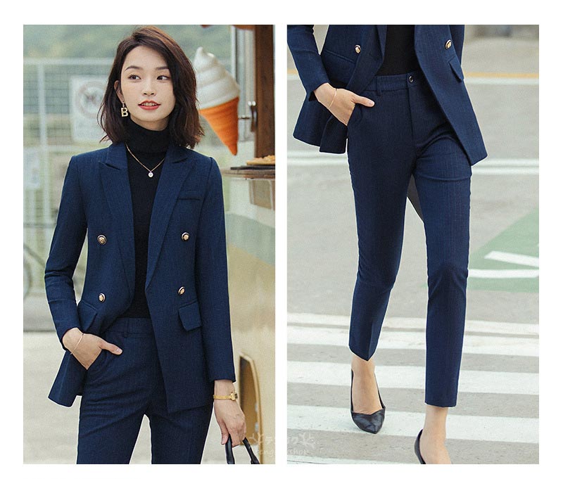 楽天市場】パンツスーツ レディース 大きいサイズ ストライプ スーツ