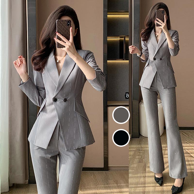 楽天市場】パンツスーツ レディース 大きいサイズ 無地 スーツ