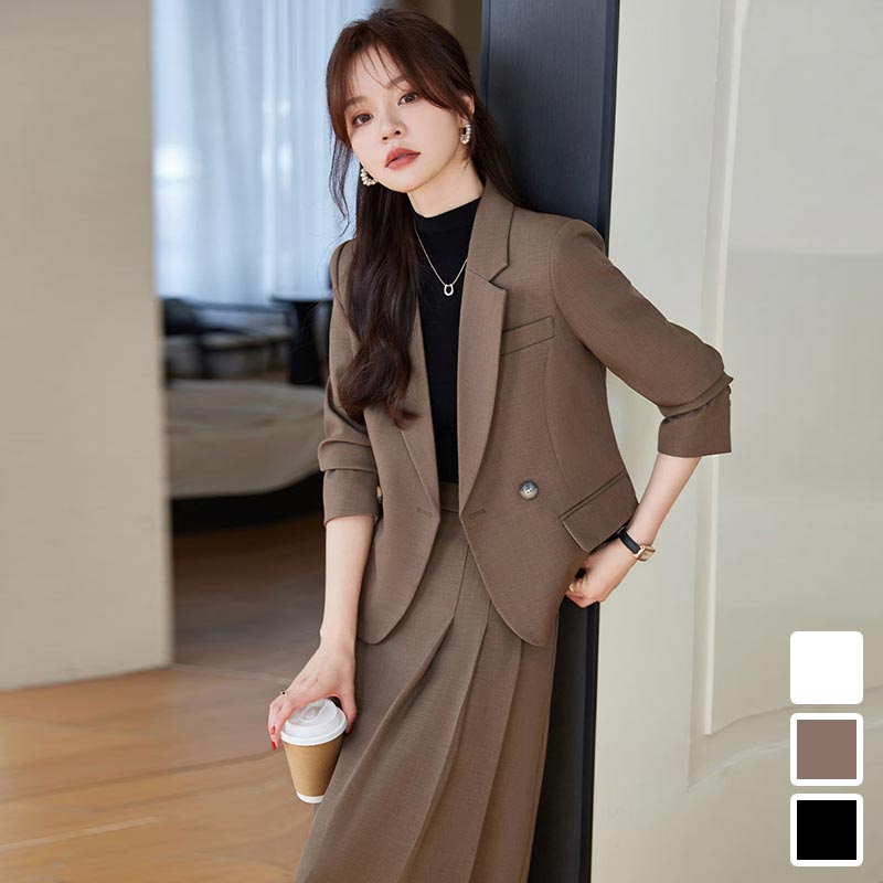 楽天市場】モカベージュ スカート（スカートスーツ｜スーツ