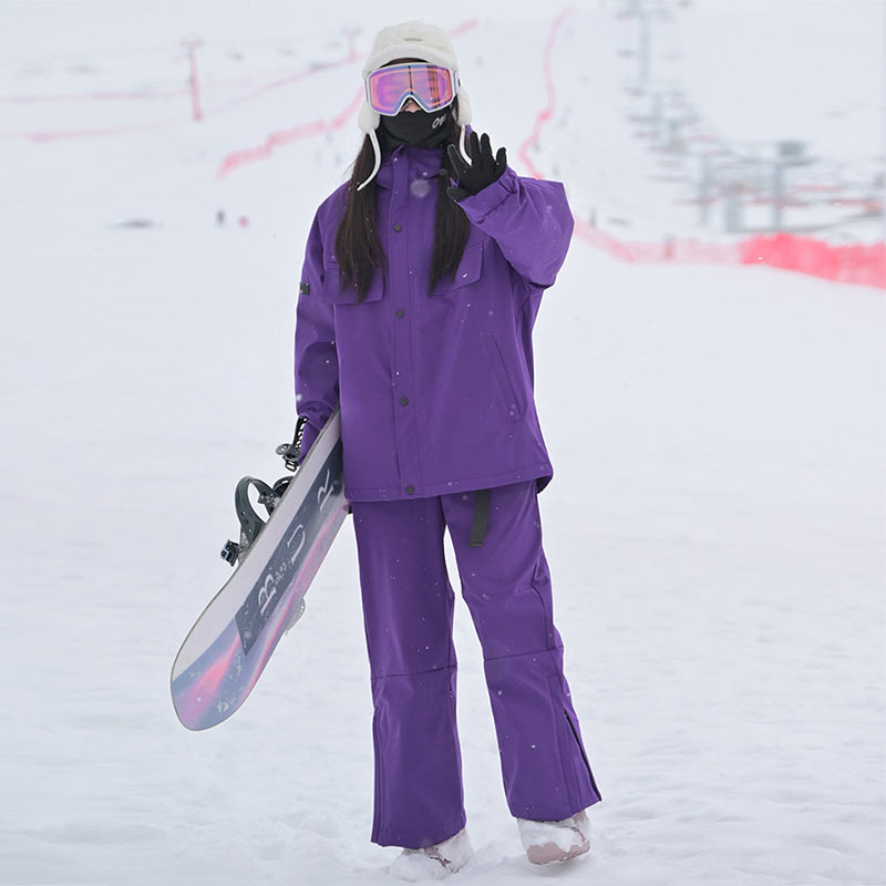 楽天市場】スノーボードウェア スキーウェア 上下セット お揃い フード