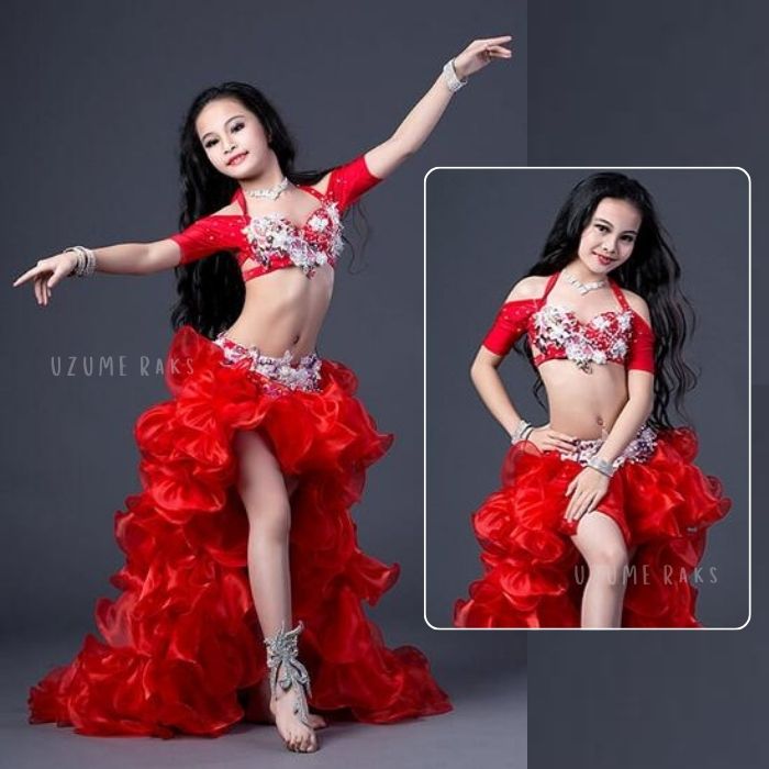 楽天市場】[レッド1着のみ即納] キッズ 子供用 オリエンタル衣装 中国