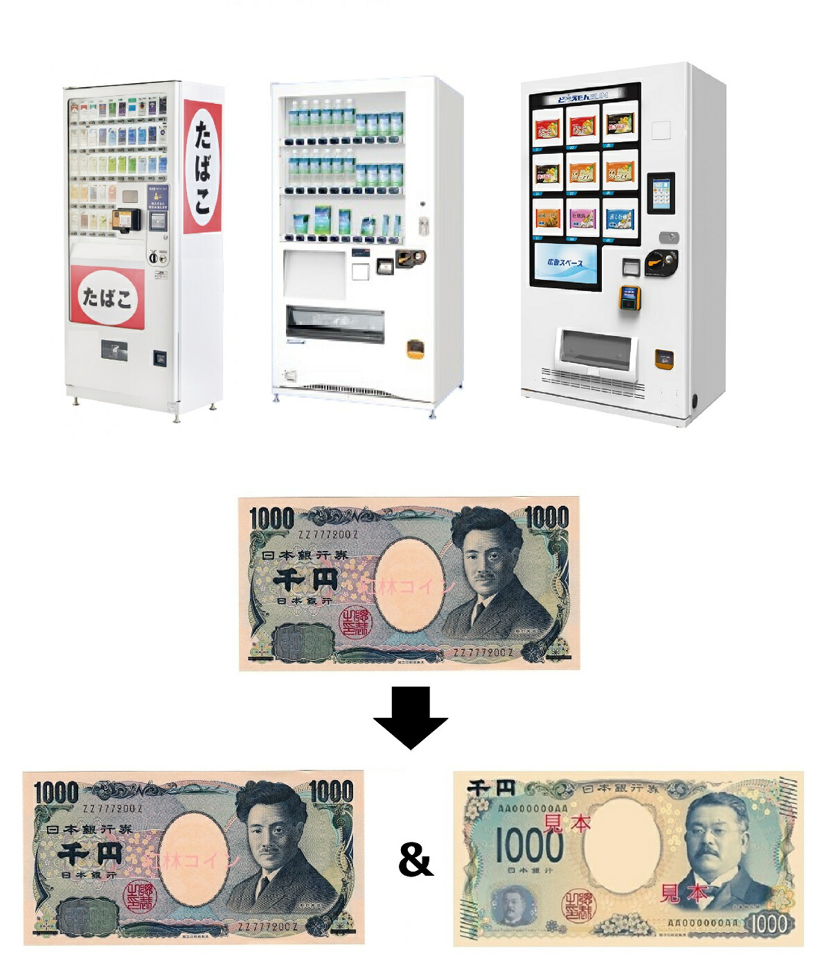 楽天市場】ビルバリ 新品 新千円札対応 旧千円札対応 富士電機 たばこ
