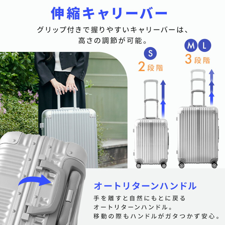 楽天市場】≪最大400円クーポン≫スーツケース mサイズ キャリー