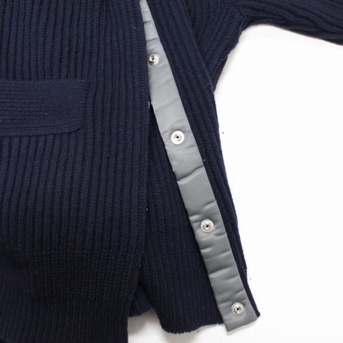 楽天市場】【中古】 Sacai サカイ 23AW Nylon Twill Mix Knit Cardigan