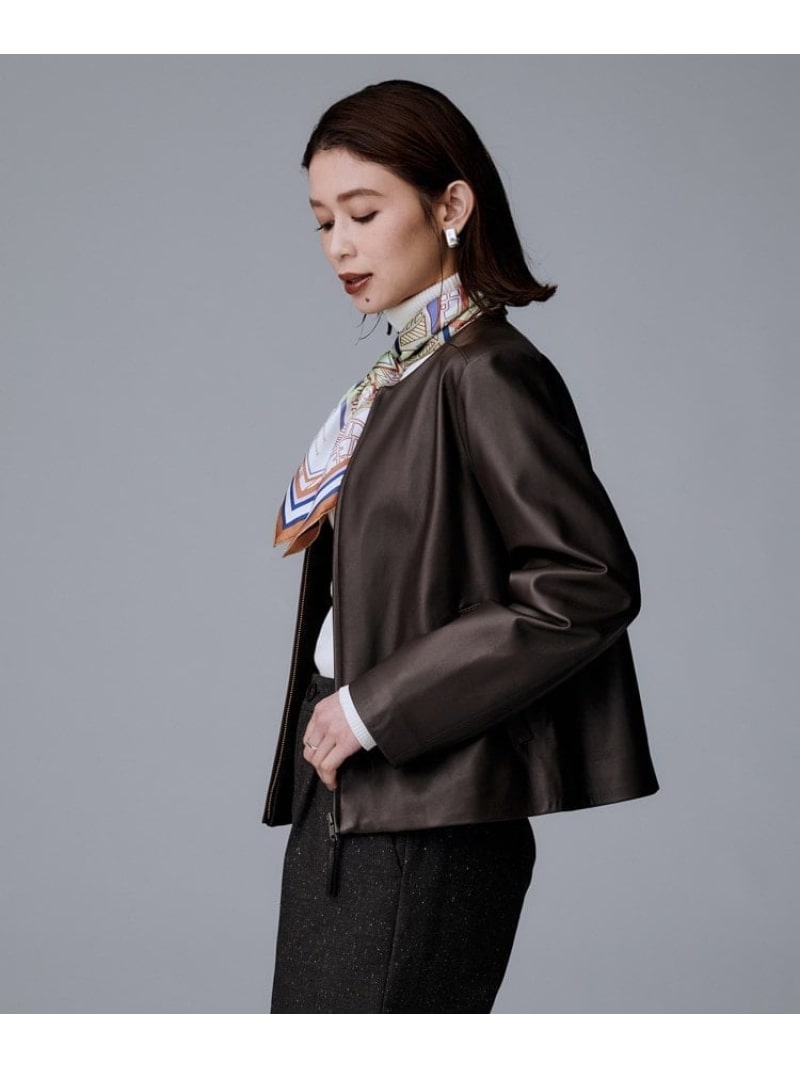 楽天市場】【SALE／50%OFF】【着丈短め/柔らかな質感】ラムレザー