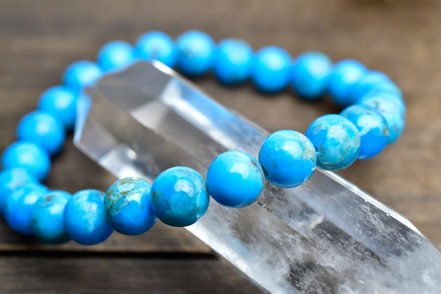 楽天市場】天然 ターコイズ ブレスレット □キングマンターコイズ