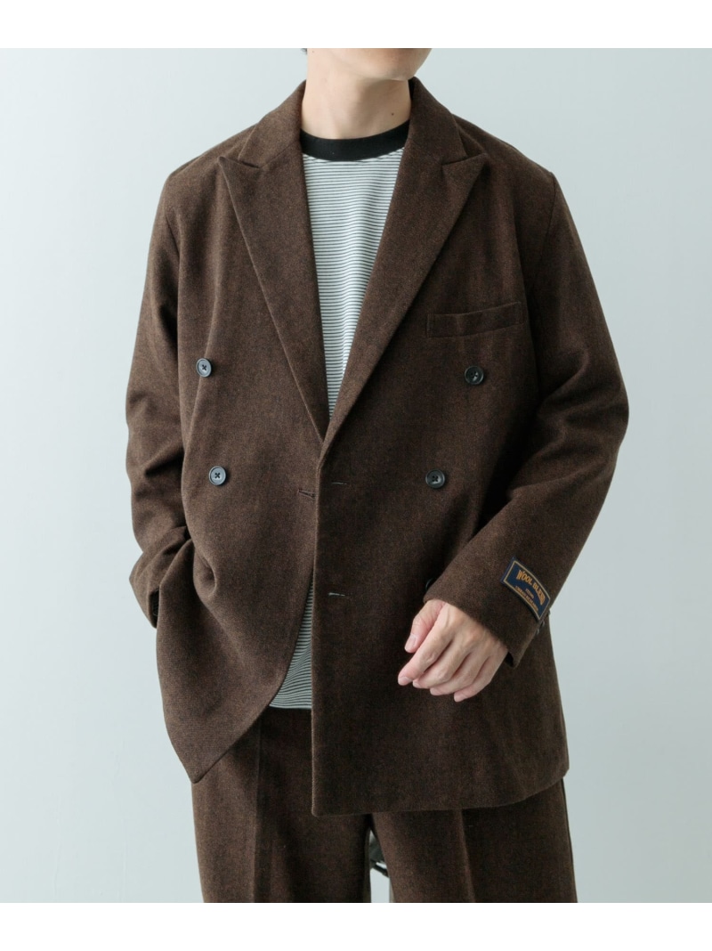 楽天市場】【SALE／60%OFF】『セットアップ対応』ウール混 ダブル