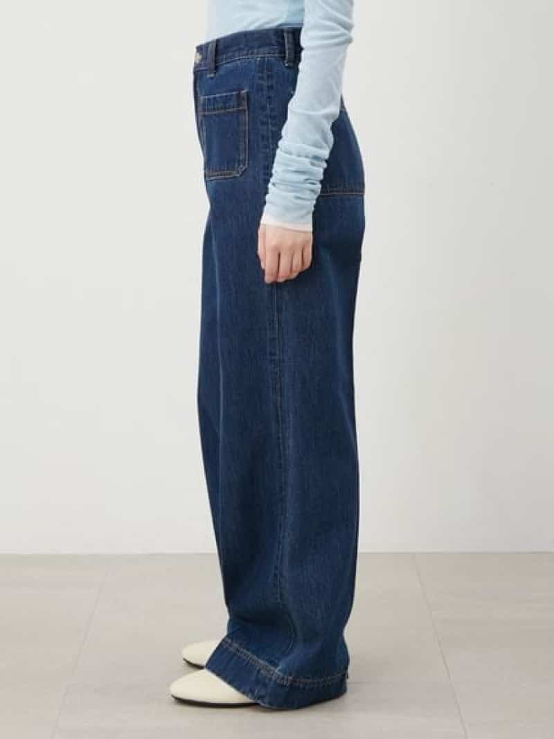 楽天市場】パッチポケットデザインシガレットデニム Mila Owen ミラ