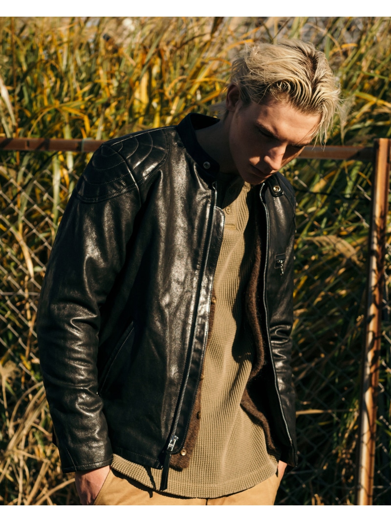 楽天市場】PADDED SINGLE RIDERS/パデット シングルライダース Schott