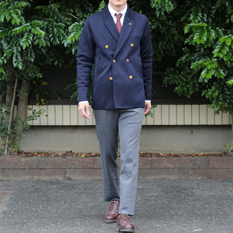 楽天市場】ラルディーニ ニットジャケット ダブル 金ボタン ショール